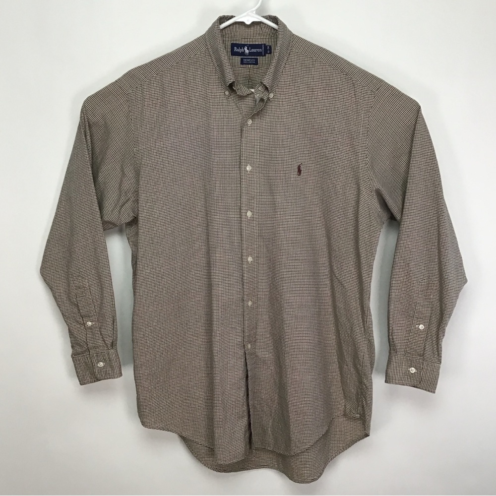 Ralph Lauren Yarmouth men’s long sleeve button down shirt 16 34